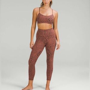 Lululemon Align HR Pant 25” Camo Contour Jacquard Ancient Copper Graphite Grey